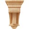 Ekena Millwork 6 1/2"W x 6 1/2"D x 12"H Raised Fluting Corbel, Red Oak COR06X06X12RARO - alternate 3